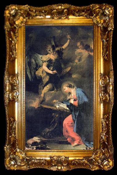 framed  Giovanni Battista Pittoni Annunciation, ta009-2
